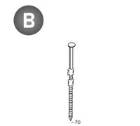 2200 POINTES 20° 29 X 70 ANNELÉES - ALSAFIX - 20290702