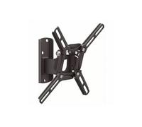 BARKAN 2200 - SUPPORT TV MURAL INCLINABLE / ORIENTABLE POUR TV PLAT ET INCURVE, DE 13-43Cm à 43-109cm, JUSQU'A 30Kg Noir