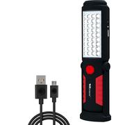 2200mah Rechargeable Led Flashlight,36+5 Ultra Powerful Work Lights Camping Magnetic Torch,360 Degree Hook,270 Degree Magnetic Base For Emergency Home Use