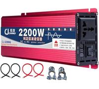 2200W 3000W 4000W 5000W 6000W 8000W 10000W 12000W 16000W Convertisseur Pur Sinus DC 12V/24V/48V/60V/72V à AC 220V/230V Power Inverter Transformateur Onduleur pour RV Voiture Camion(2200W,24Vto220V)