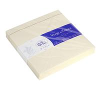 [22016L] G.LALO 25 enveloppes Vergé doublées 140x140mm gommées Ivoire
