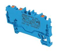 2202-1304 | WAGO 3-CONDUCTOR THROUGH TERMINAL BLOCK WITH PUSH-BUTTON 2.5 MM², BLUE