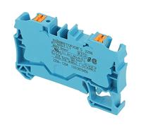 2206-1204 | WAGO 2-CONDUCTOR THROUGH TERMINAL BLOCK WITH PUSH-BUTTON 6 MM?, BLUE