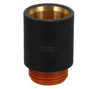 220713 Capuchon de support de lampe de poche pour torche de coupe plasma 45 A, capuchon de retenue en métal compatible avec les processus blindé/non blindé/gougeage, consommable de rechange noir