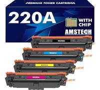 220A 220X Toner : Compatible pour HP 220A Toner Color Laserjet Pro MFP 4302dw 4302fdw 4202dw 4202dn 4302fdn Noir Cyan Jaune Magenta,W2200A W2201A W2202A W2203A avec Puce 4PK