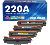 220A 220X Toner Compatible pour HP 220A Toner Color LaserJet Pro MFP 4302dw 4302fdw 4202dw 4202dn 4302fdn Noir Cyan Jaune Magenta,W2200A W2201A W2202A W2203A avec Puce 4PK