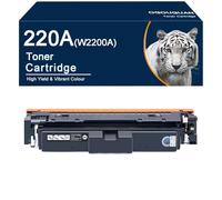 220A 220X Toner Compatible pour HP 220A W2200A W2201A W2202A W2203A Cartouche de Toner Compatible pour Color Laserjet Pro MFP 4302dw 4302fdw 4202dw 4202dn 4302fdn (Noir)