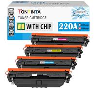 220A W2200A 4 Couleurs Cartouches de Toner Compatibles avec Puce W2201A W2202A W2203A Capacité Standard pour H P Color LaserJet Pro 4202 4202dw 4202dn MFP 4302 4302dw 4302fdw 4302fdn Imprimante