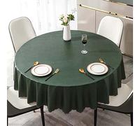 220cm Nappe Ronde Imperméable, Nappe De Table Anti Tache Toile Cirée Impermeable Nappes, PVC Nappe De Cuisine, pour Picnic, Exterieur, Jardin