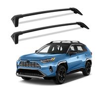 220LBS Roof Rack Cross Bars for 2019-2025 RAV4 XLE XSE Premium Limited Hybrid Le with Side Rails, Lockable Aluminum Crossbars Cargo Rooftop Luggage Canoe Kayak Bicycle Roof Bag