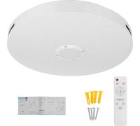 220V/110-220V Dimmable Bluetooth WIFI LED Plafonnier 256 RGB Musique Haut-parleur Lampe APP Remote - 110-220V 36W + télécommande