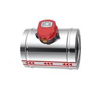220V 12V 24V acier inoxydable 201 amortisseur vanne d'air électrique clapet anti-retour motorisé for tuyau 3/4/5/6/8 pouces 80/100/125/150/200/250mm(125mm,12VDC)