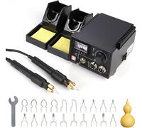 220V 60W Wood Burning Kit Brûleur à bois avec 20 pointes de pyrogravure FR