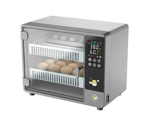 220v Couveuse Oeuf Automatique, 24 Oeufs Couveuses pour œUfs De Volailles, Silencieux Incubateur Oeuf Automatique, Incubateur Avec Couverture Chaude (220V/12V)