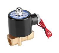 220V DN10 3/8" Electrovanne Normalement Fermée Valve Électrique Électromagnétique en Alliage de Zinc pour le de gaz d'air d'huile d'eau