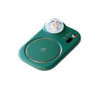 (220V Green) Cute Electric Coffee Mug Warmer Cup Heater Pad Hot Tea Makers For Home Office Milk Water Auto-off Gift Home Appliances