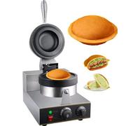 220V Machine à presser les burgers en forme d'OVNI | Presse à hamburger électrique, gril à panini, machine à gaufres pour burgers farcis, snacks flying-saucer & gelato