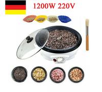 220V Ménage Torréfacteur de café en grains Machine à frire les grains de café électriques Cacahuètes fruits secs Machine à cuire les grains de café