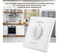 220V Minuterie de pompe à eau compte à rebours mécanique commande intelligente d'interrupteur horaire intérieur(15 min)