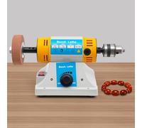 220V Polisseuse de Établi, 10000rpm Machine de polissage de polisseur de banc, Multi-Function Benchtop Polisher Grinder, avec 2* Broches coniques, Pour la sculpture sur jade