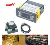 220V Régulateur de température numérique Réfrigérateur universel Afficheur LCD -45～+45℃ Contrôleur de température de réfrigérateur