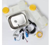 220V WOW Mini-cuisine Cuisine de camping Bloc cuisine kit évier 325x265x200mm Barwig