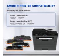 220X 220A Cartouches De Toner 220X Compatible Avec Puce Pour Hp 220X 220A Pour Hp Color Laserjet Pro Mfp 4302Dw 4302Fdw 4302Fdn 4202Dn 4202Dw W2200X