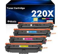 220X 220A Toner avec Puce pour HP 220X Toner MFP 4302dw 4302fdw 4 Pack