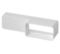 220x55mm - 110x55mm Réducteur - Pièce de Raccordement - Manchon Plat en Plastique