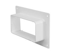 220x55mm Bride Murale - Raccord/Connecteur pour Tuyau Rectangulaire