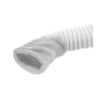 220x55mm Conduit d'air Flexible pour Hotte de Cuisine, Climatiseur, Hotte Aspirante, Sèche-linge - 3m Tuyau d'évacuation - Conduit de Ventilation - PVC