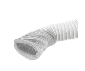 220x55mm Conduit d'air Flexible pour Hotte de Cuisine, Climatiseur, Hotte Aspirante, Sèche-linge - 3m Tuyau d'évacuation - Conduit de Ventilation - PVC