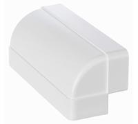 220x55mm Coude Vertical 90° pour Conduit Rectangulaire - Raccord de Ventilation en Plastique