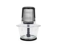 Mini-Hâchoir 221051 Princess, 2 Lames en Acier Inoxydable, Bol en Verre 1L, 300W