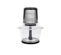 Princess Hachoir 221051 Power – 1 L – 300 W – Bol en verre – 2 lames inox – Argent