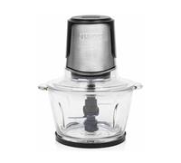 Mini-Hâchoir Duo XL 221052 Princess, 4 Lames en Acier Inoxydable, Bol en Verre de 1, 5L, 300W