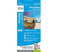 IGN Carte topographique 2214ET Versailles – Forêts de Marly et de St-Germain 1:25 000 Taille unique