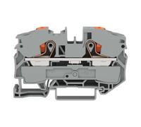2216-1201 | WAGO 2-CONDUCTOR THROUGH TERMINAL BLOCK WITH PUSH-BUTTON 16 MM?, GREY