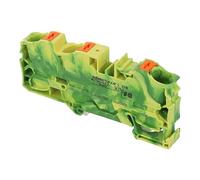 2216-1307 - WAGO - 3 CONDUCTOR GROUND TERMINAL BLOCK AVEC BOUTON PUSH 16 MM ?, VERT-YELLOW