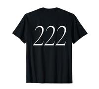 222 Chiffres Anges Messages Balance alignement Dos Graphique T-Shirt