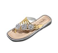 222 Tongs légères pour femme 2025 Tongs d'extérieur pour femme Pantoufles d'été plates trois fleurs avec chaussures de plage Pantoufles décontractées pour intérieur et extérieur Vacances d'été