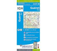 Carte de randonnée IGN Série Bleue n° 2229 - Guéret, Ahun