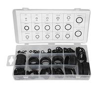 222Pcs Rubber O - Ring Sealing Assortment Kit | Oxidation & High Temperature Tolerant | O - Ring Assortment Set for Automotive/Aerospace/Construction Machinery | 17 Sizes, 186g