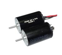 2233 Coreless electronic starter Round DC 12V-24V 4600RPM Slow Speed Dual Shaft High Torque D Shaft Precision Engine IINKUEYK(With Wire Motor)