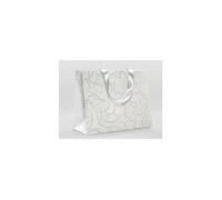 [223760C] Clairefontaine Premium, Sac shopping 32x13x25cm Blanc arabesques