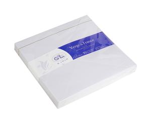 [22400L] G.LALO paquet de 25 enveloppes doublées Vergé 165x165mm gommées Blanc