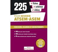 225 fiches, schémas et vidéos pour devenir ATSEM-ASEM: Concours, examens et recrutements. Toutes les connaissances attendues en un clin d’œil