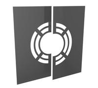 Ø 225 mm Jeremias DW FU Garniture murale et de plafond pour ventilation arrière en deux parties 0° couleur RAL