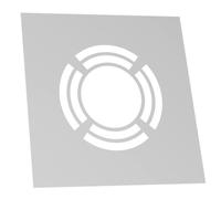 Ø 225 mm Jeremias DW FU Garniture murale et de plafond pour ventilation arrière en une seule pièce 1° - 65° Matt
