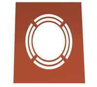 Ø 225 mm Jeremias DW FU Garniture murale et de plafond pour ventilation arrière monobloc 1° - 65° cuivre